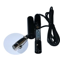 microphone conversion plug 3pin mini xlr to 3pin male xlr for instrument condenser microphone phantom power 48v adapter cable