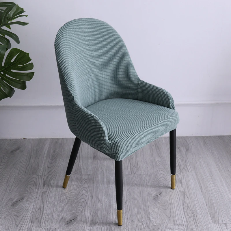 

Corner Curved Shaped Chair Cover Semi-Circular Armrest Dining Chair CoverS Backrest One Backrest Simple Elasticity