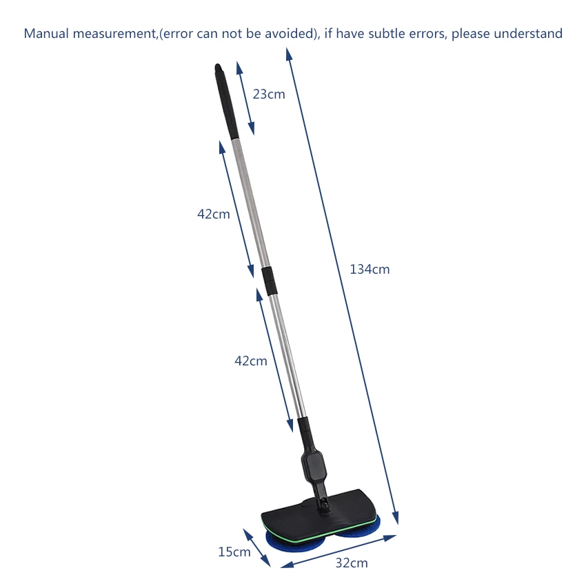 Бытовая Беспроводная электрическая ручная швабра с нажимом из микрофибры