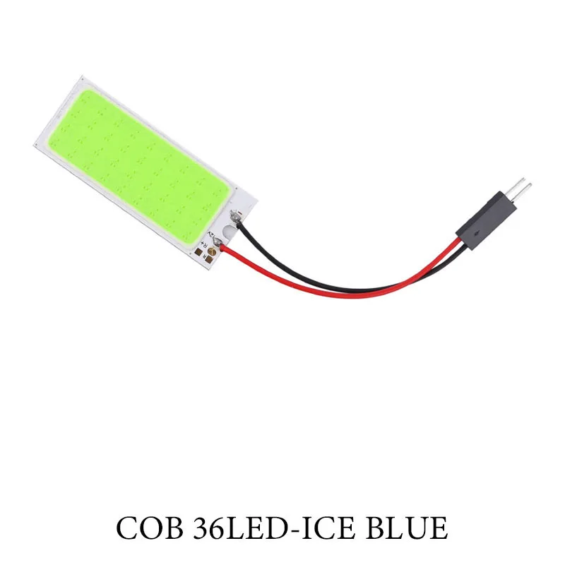 36 LED Ice blue W5W светодиодный T10 C5W BA9S H21W 24 36 48SMD Автомобильный светодиодный автомобиль Панель лампы авто Интерьер Чтение лампа светильник купол с фестонами светильник AC/DC 12V - Испускаемый цвет: 36 LED Ice blue