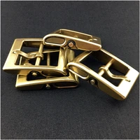 40mm pure copper brass belt buckle retro detachable belt buckle diy buckles leather craft belt decoration accessories