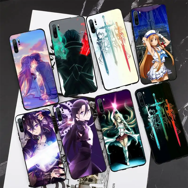 

anime Sword Art Online SAO Phone Case For Huawei Mate 9 10 20x 30 40 Lite Pro TPU Cover