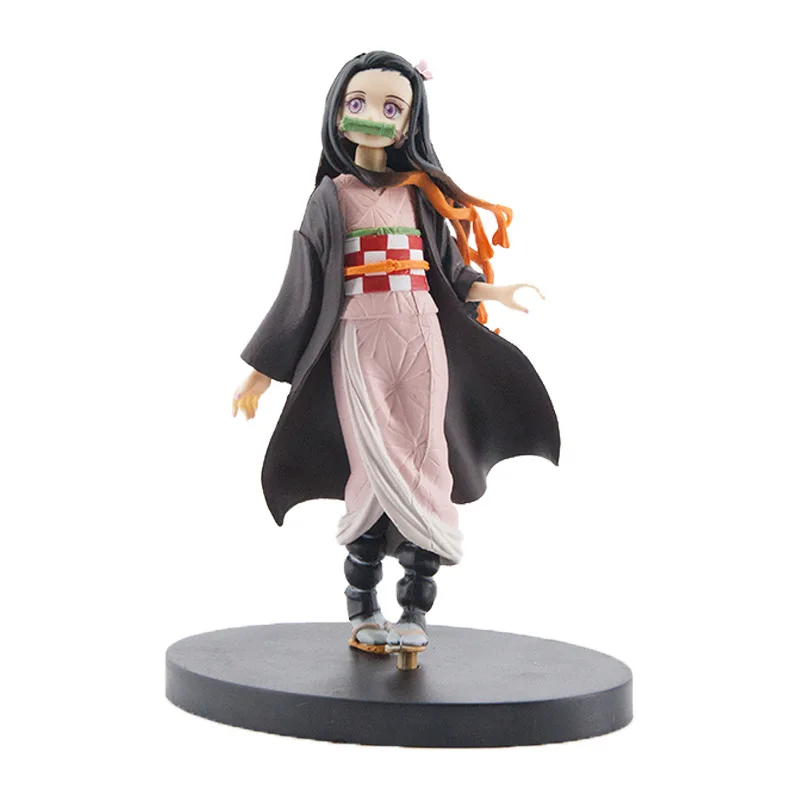Аниме Demon Slayer Q Posket Kamado Tanjirou Agatsuma Zenitsu 14-18 см ПВХ фигурка игрушки настольное