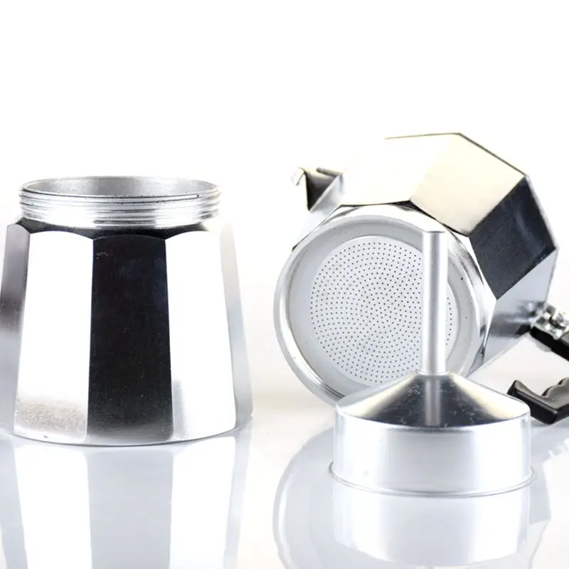 Алюминиевый Перколятор для кофе Moka 6 чашек красный/серебристый/черный чайник