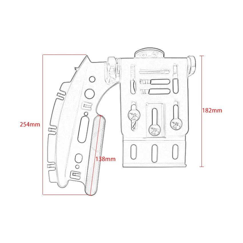 Телескопический складной светодиодный светильник для мотоцикла боковое