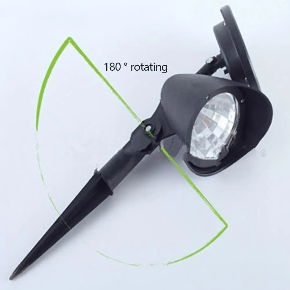 2 шт. Солнечная энергия пятно света Открытый сад пейзаж Водонепроницаемый путь