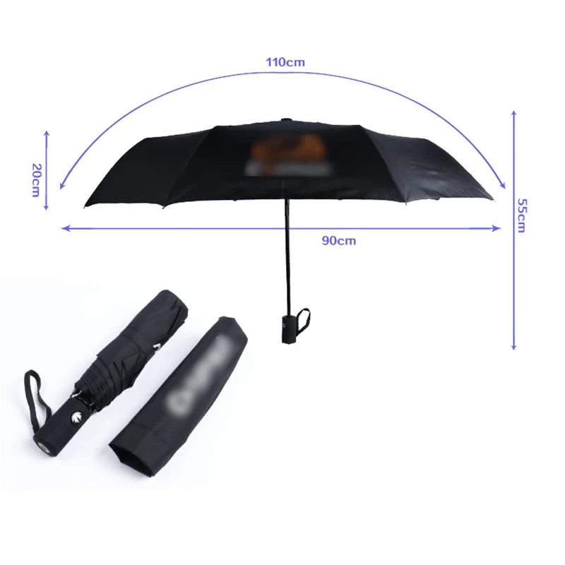 Модный ветроустойчивый складной полностью автоматический зонт от дождя УФ