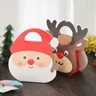 Рождественская упаковка для фруктов, Подарочная коробка, рождественские подарки, Упаковочная бумажная коробка, праздничный подарок для детей, семейная Подарочная коробка для закусок