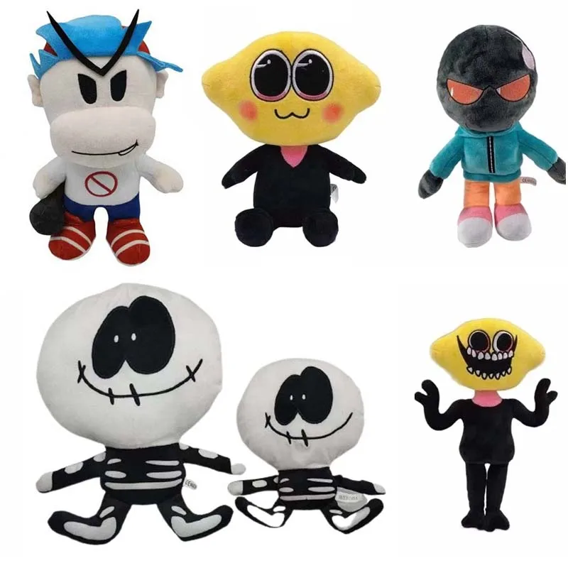 

Friday Night Funkin Plush Toys Spooky Month Skid Pump Boyfriend Whitty Monster Stuffed Doll Halloween Gift Kids Xmas Gift