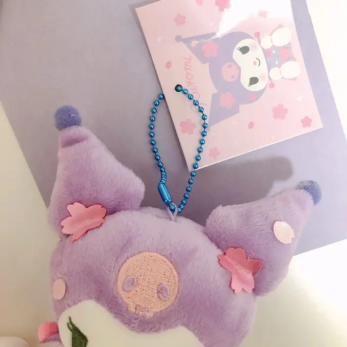 Пушистая кулон Kuromi Kitty My Melody плюшевая парная подвеска Takara Tomy Sanrio Ragdoll аниме мягкий