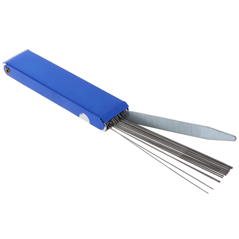 

Guitar Nut Bridge File Set Luthiers Tool Box 13 Sizes Of Files 1 Flat File For Guitar Bass String Groove Slot