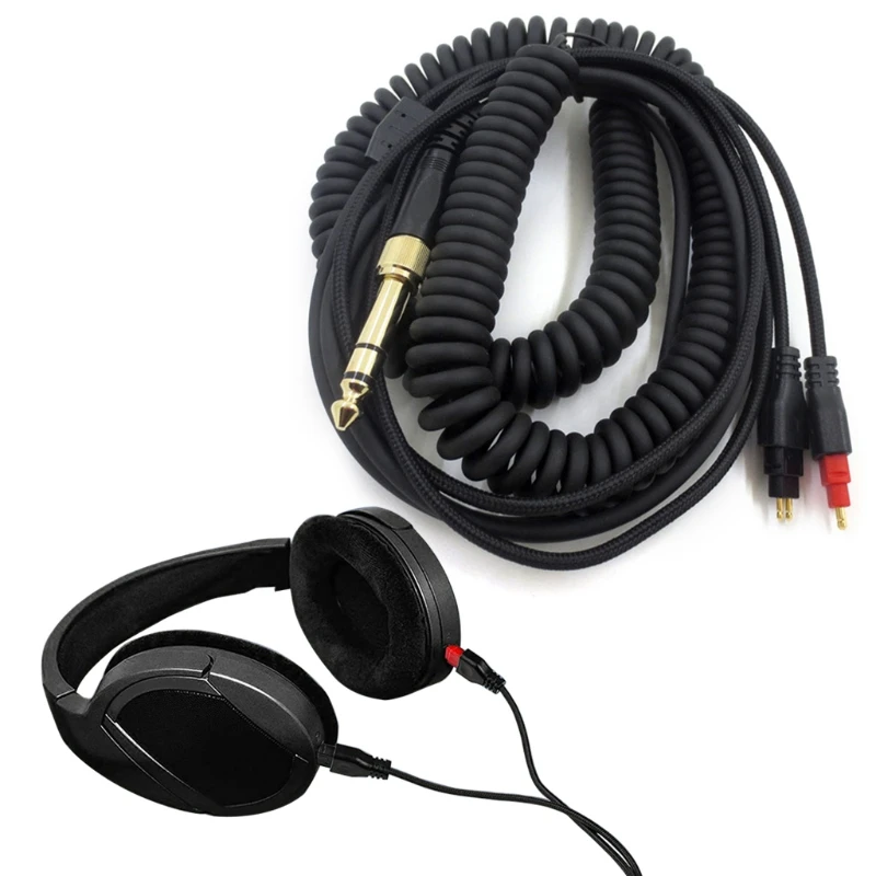 

Oxygen Free Copper Core Audio Cable Compatible withSenn heiser Hd650 Hd600 Hd6 Connect Headphone Wire Lines Replacements