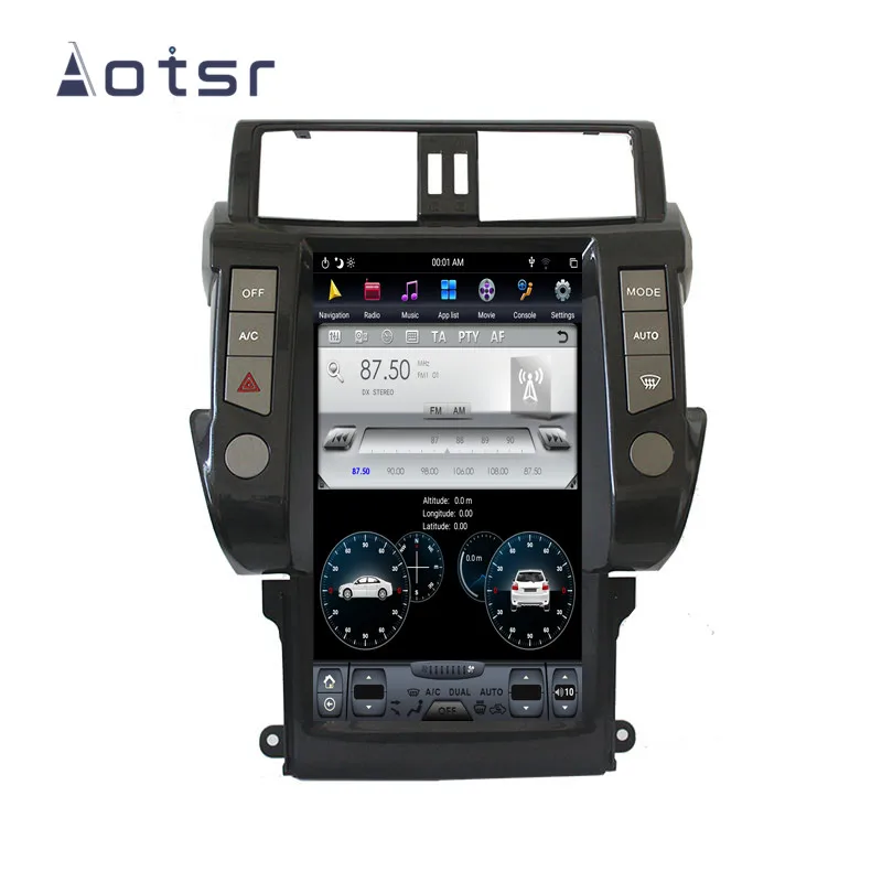 Автомобильный видеомагнитофон 13 6 дюймов Android 8 1 4 Гб ОЗУ в стиле Тесла GPS-навигация