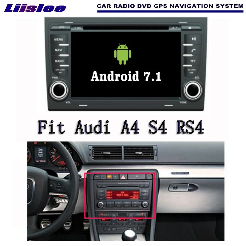 Android 7 1 2G RAM для Audi A4 S4 RS4 2002 ~ 2008 автомобильный Радио Аудио Видео Мультимедиа DVD