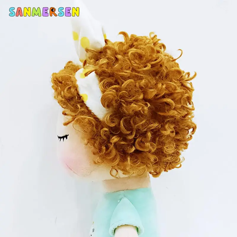 34 см кудрявый Ангел плюшевые мягкие милые кролики животные для детей игрушки