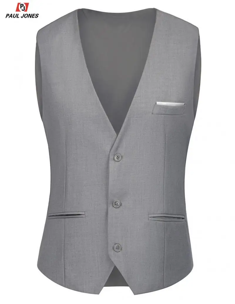 Мужской приталенный костюм смокинг от PAUL JONES из 3 предметов для свадебной