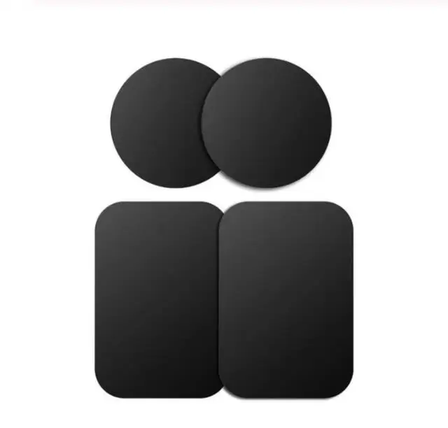 2Round 2Square Магнитная металлическая пластина крепление мобильного телефона магнит подставка для грузового автомобиля автомобильный держатель для телефона на магните универсальное железо лист диск 3m Стикеры - Цвет: 2Round 2Square
