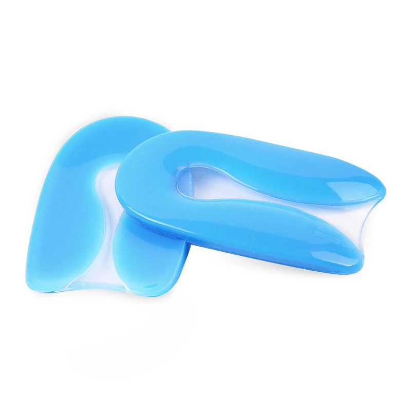 

Unisex Gel Heel Cushion Pad U-shape Heel Cup Heel spur insole Pain Relief Heel Protectors for Plantar Fasciitis Insert