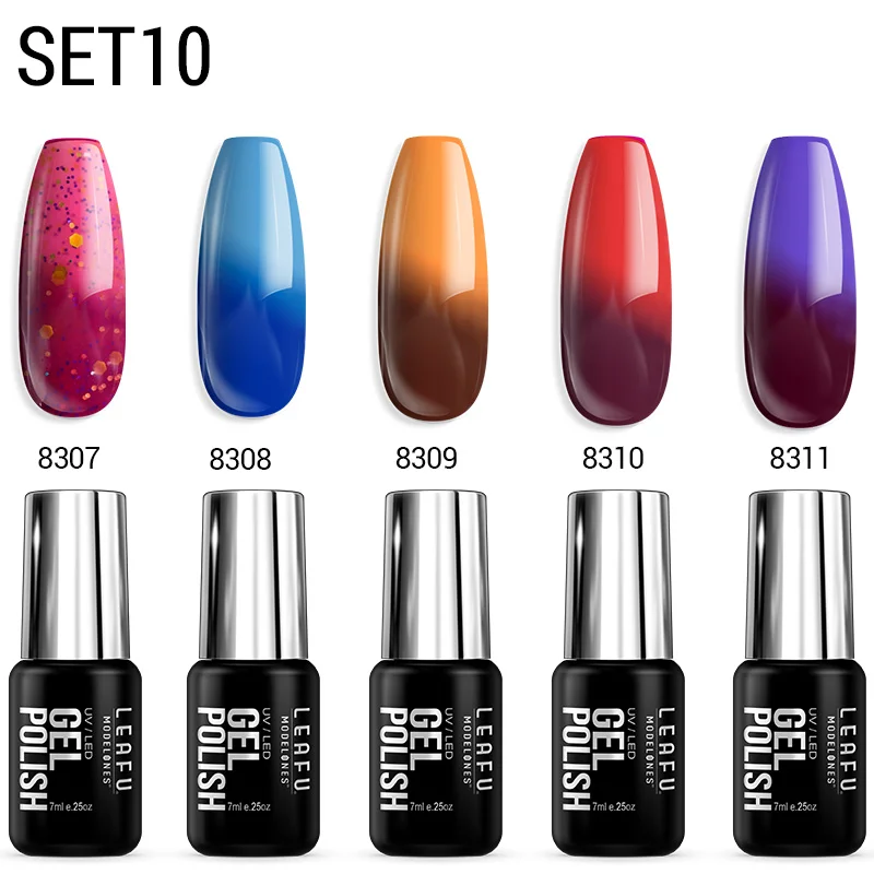 Modelones 5 шт./лот Хамелеон для использования с магнитом УФ лак ногтей набор