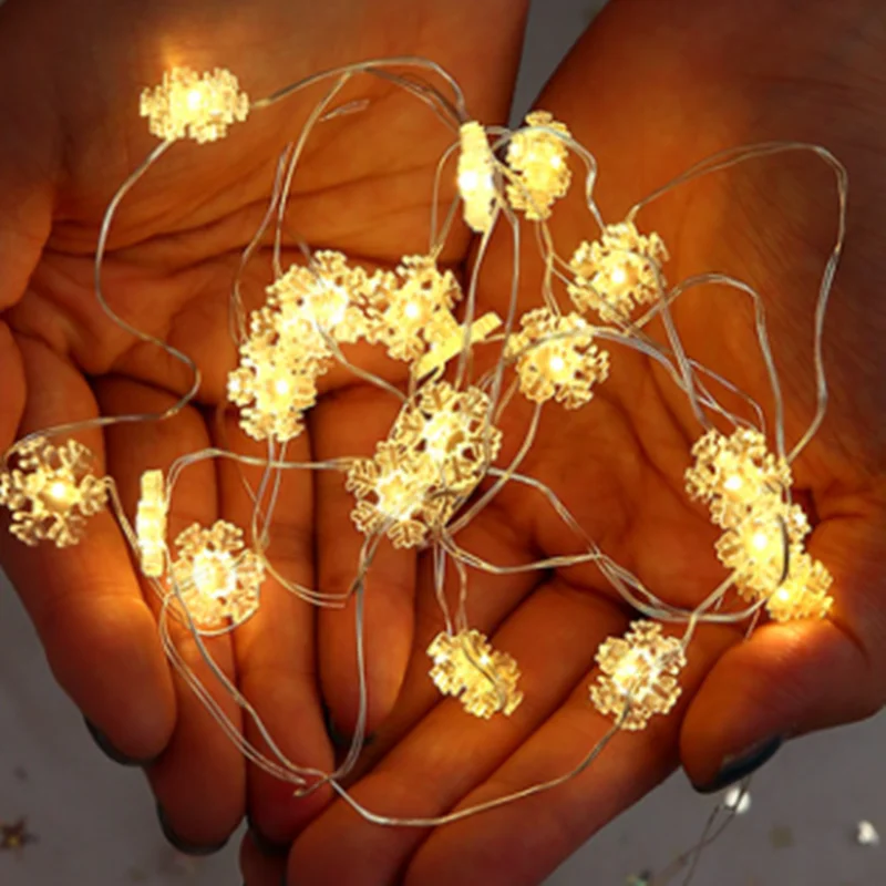 Рождественская гирлянда со звездами 10/30/40 светодиодов Сказочная свадебное