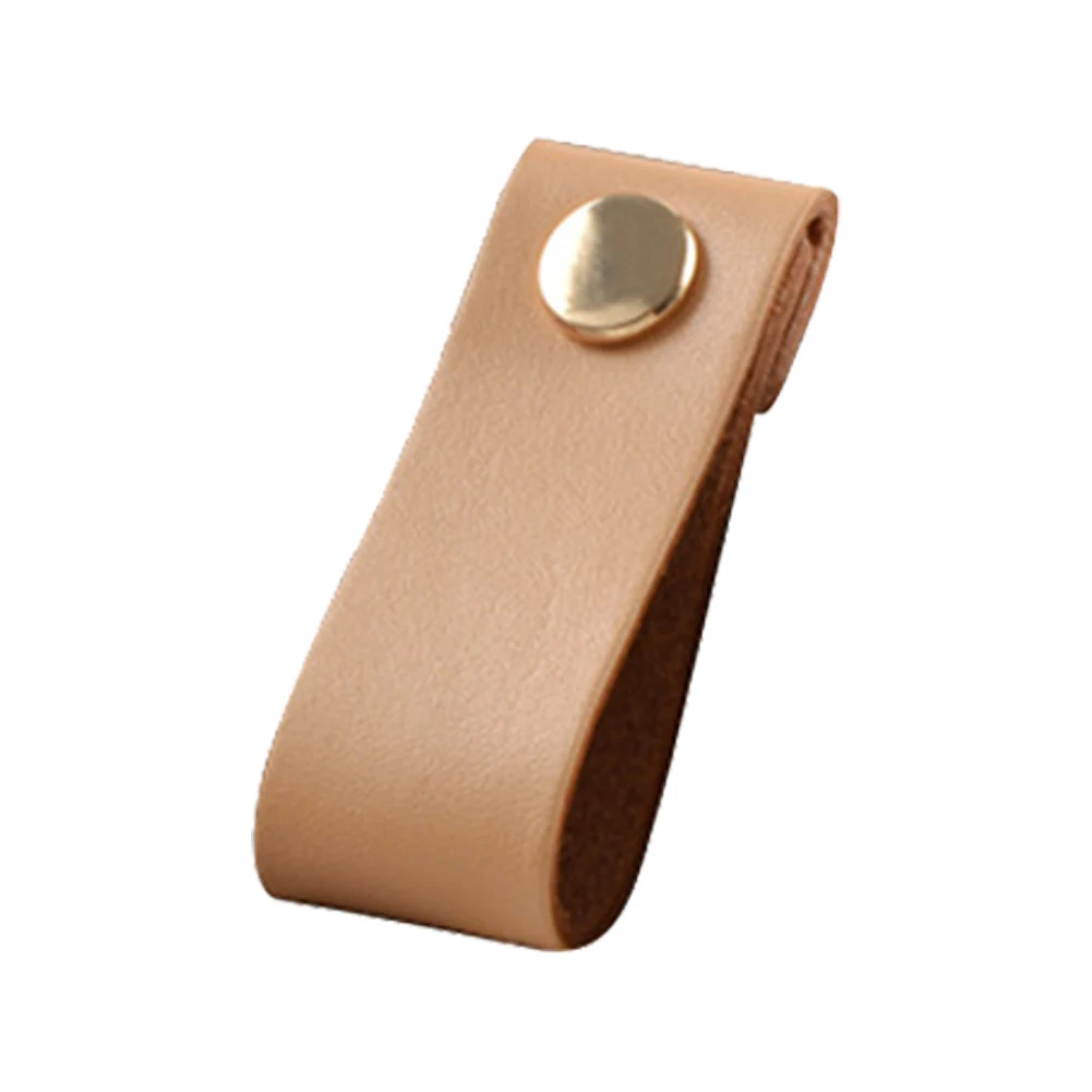 New Fashion Nordic Style Soft Genuine Leather Cabinet Drawer Door Pulls Cupboard Dresser Kitchen Handle Furniture Knobs | Обустройство