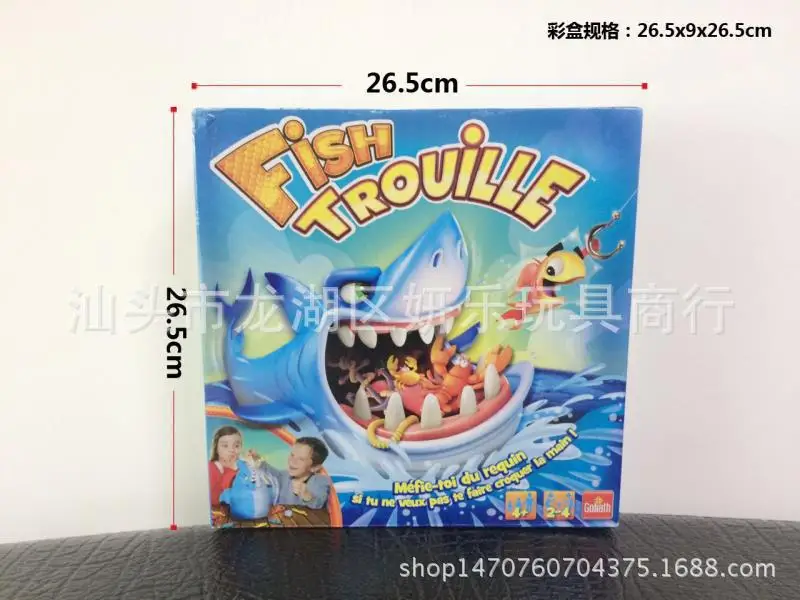 

Taiwan's Popular Desktop Play House Great White Shark Fish Toys Parent-Child Toys Touch the Great White Shark Spot
