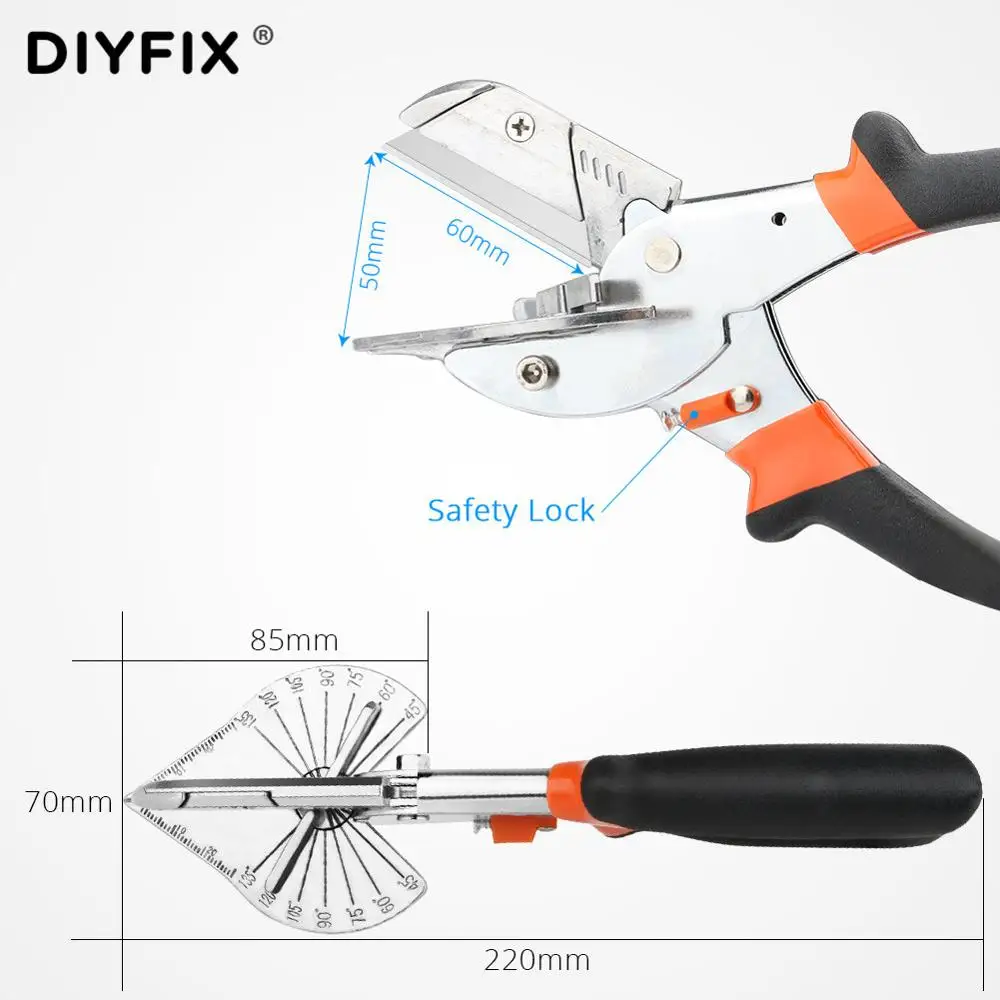 45 to 90 Degree Edge Angle Shear Scissors Miter Wire Slot Cutter Hand Multifunctional PVC PE Plastic Pipe Plumbing Tool | Инструменты
