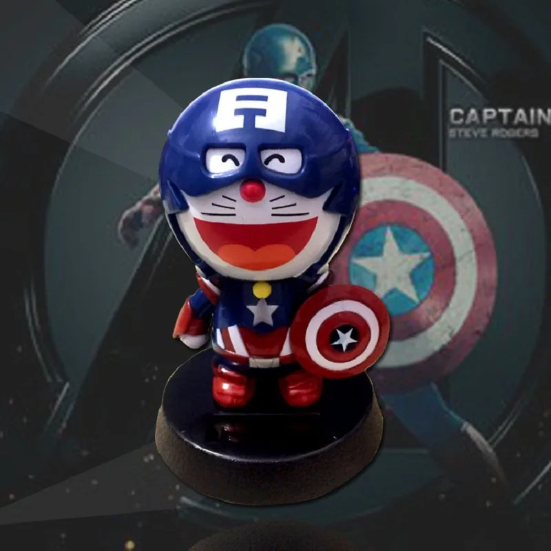 

High quality car animation cartoon shaking head car ornaments creative solar swing doll center console decoration accessories