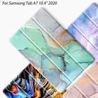 Чехол-подставка для Samsung Galaxy Tab A7 10,4, 2020, SM-T500, T505, магнитный, твердый, противоударный, с пленкой и ручкой