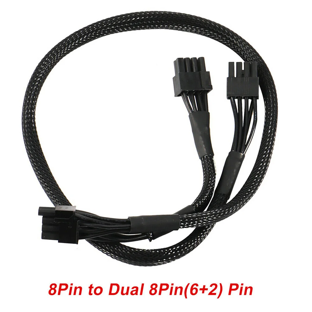 Pci Express 8-контактный двойной 6 + 2-контактный кабель питания Pcie разветвитель от 1 до 2