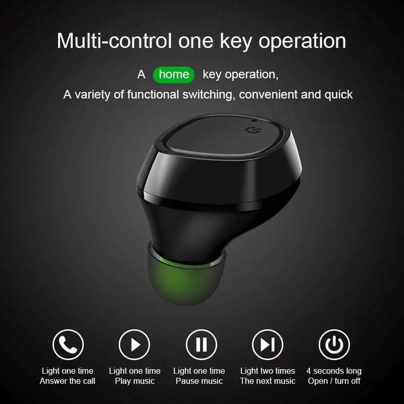 Aolon E8 наушники-вкладыши TWS bluetooth гарнитура наушники беспроводные стерео с