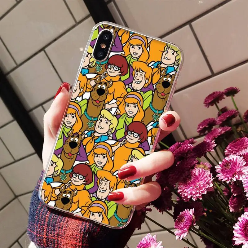 

RuiCaiCa Scooby Doo Phone Case for iPhone 8 7 6 6S Plus X 5S SE 2020 XR 11 12 mini pro XS MAX