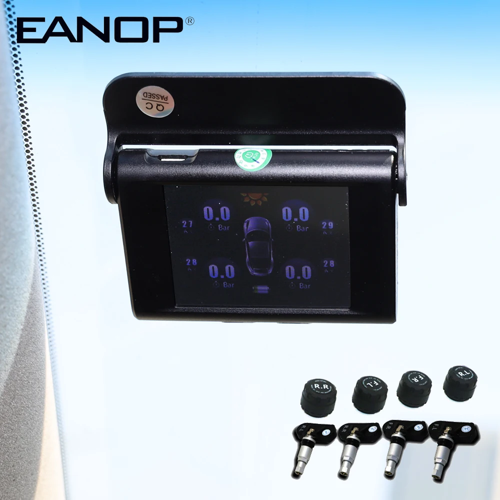 EANOP EN368 TFT 2,4 дюймов экран автомобиль TPMS шин давление мониторинга системы датчик давления в шинах Внутренние Внешние датчики сигнализация ADAS Max 5Bar 73PSI датчик шин монометр проверки давления в шинах