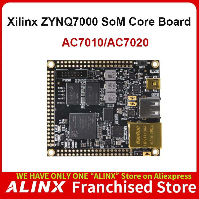 ALINX SoM AC7010 AC7020 XILINX Zynq-7000 SoC XC7Z010 XC7Z020  ZYNQ ARM 7010 7020 Industrial Grade Module