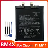 replacement phone battery bm4x for xiaomi 11 xiaomi11 mi11 mi 11 rechargable batteries 4710mah with free tools