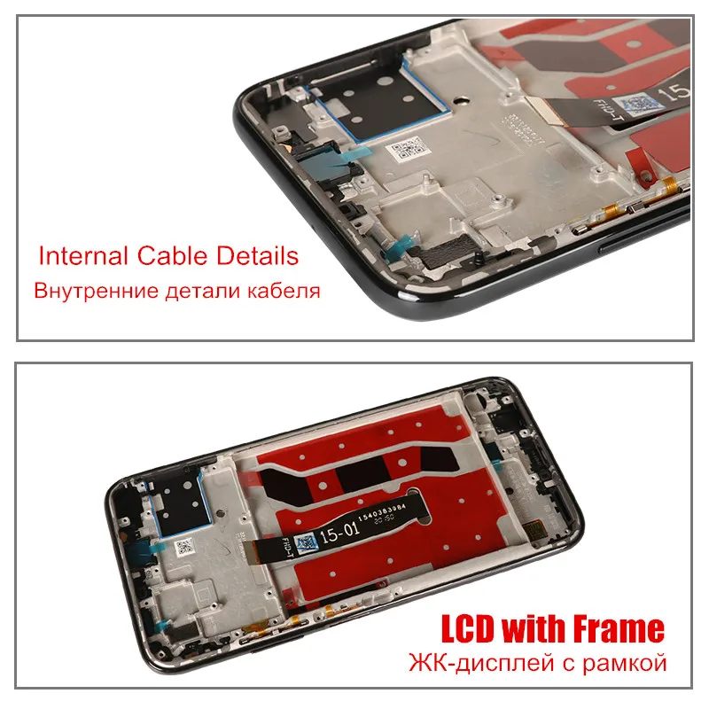 raugee original display for huawei p40 lite jny lx1 lcd touch screen tested digitizer replacement for p40 p 40 lite 6 4 screen free global shipping