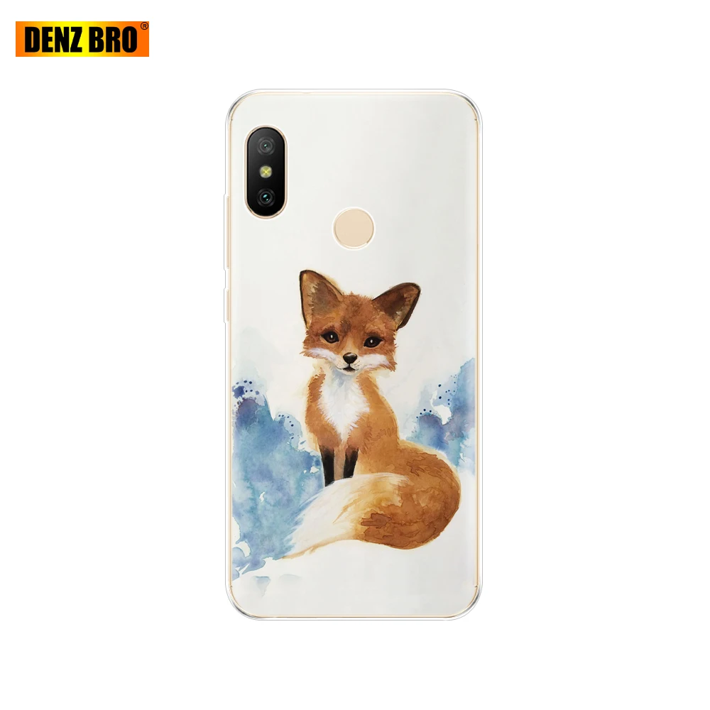Мягкий силиконовый чехол для Xiaomi MI A2 LITE с полной защитой мягкая задняя крышка из