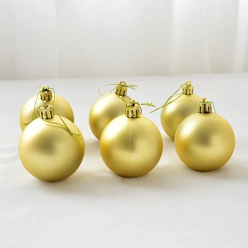 6 шт./лот см декоративные шариковые украшения для новогодней елки подвесные