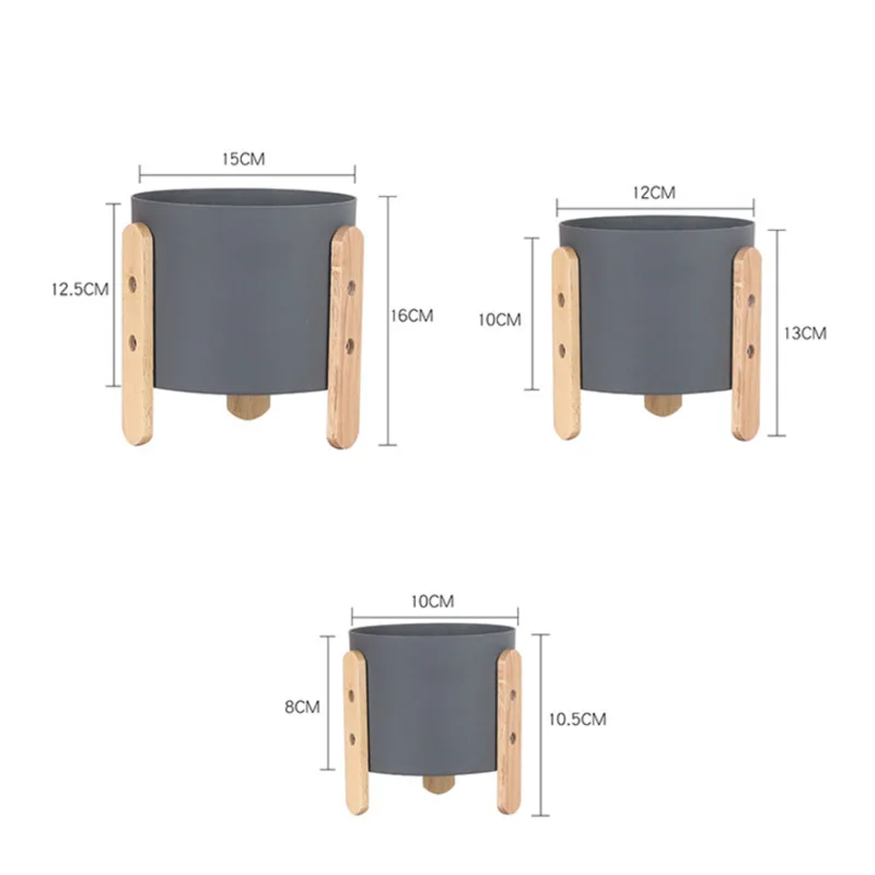 Скандинавский простой Макарон цветной цветочный горшок Железный Кашпо Горшок