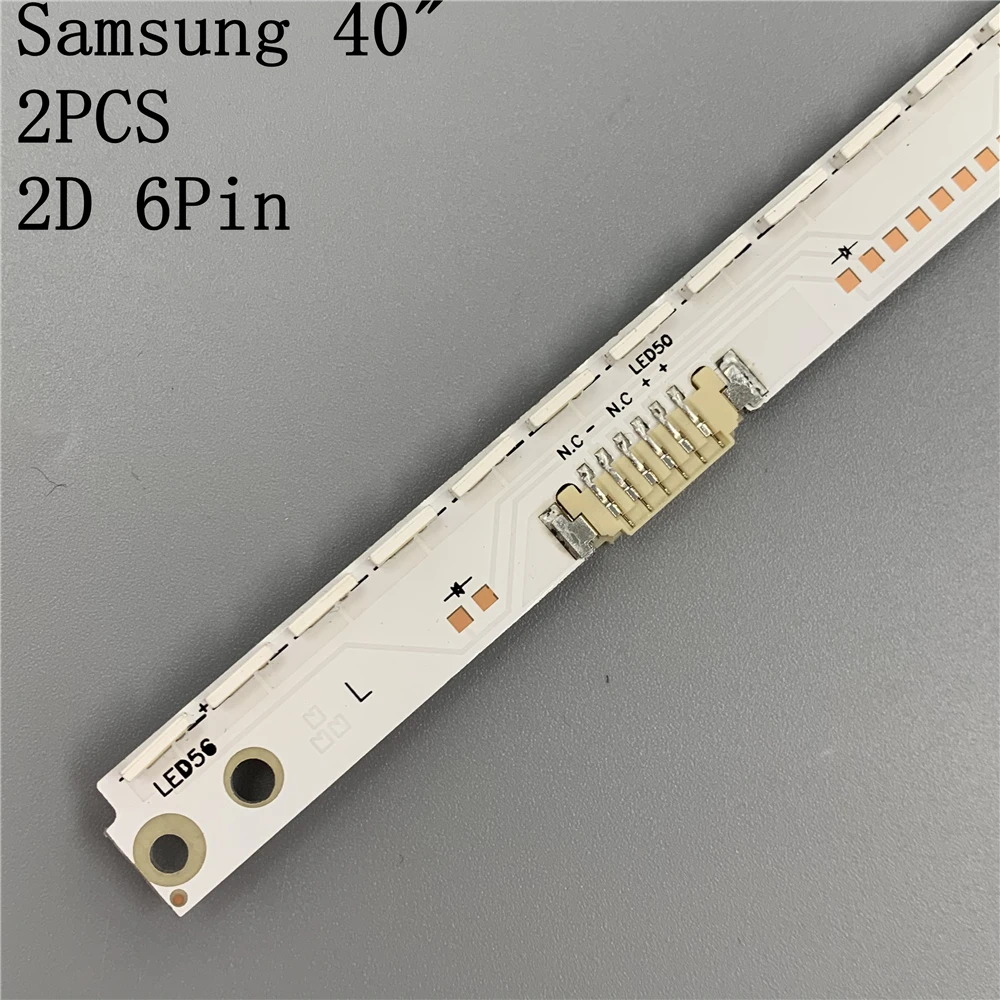 2PCS/set 56LED 500mm LED Backlight Strip for Samsung UA40ES5500R 2012SVS40 7032NNB RIGHT56 LEFT56 3D BN96-21712A 21711ANew
