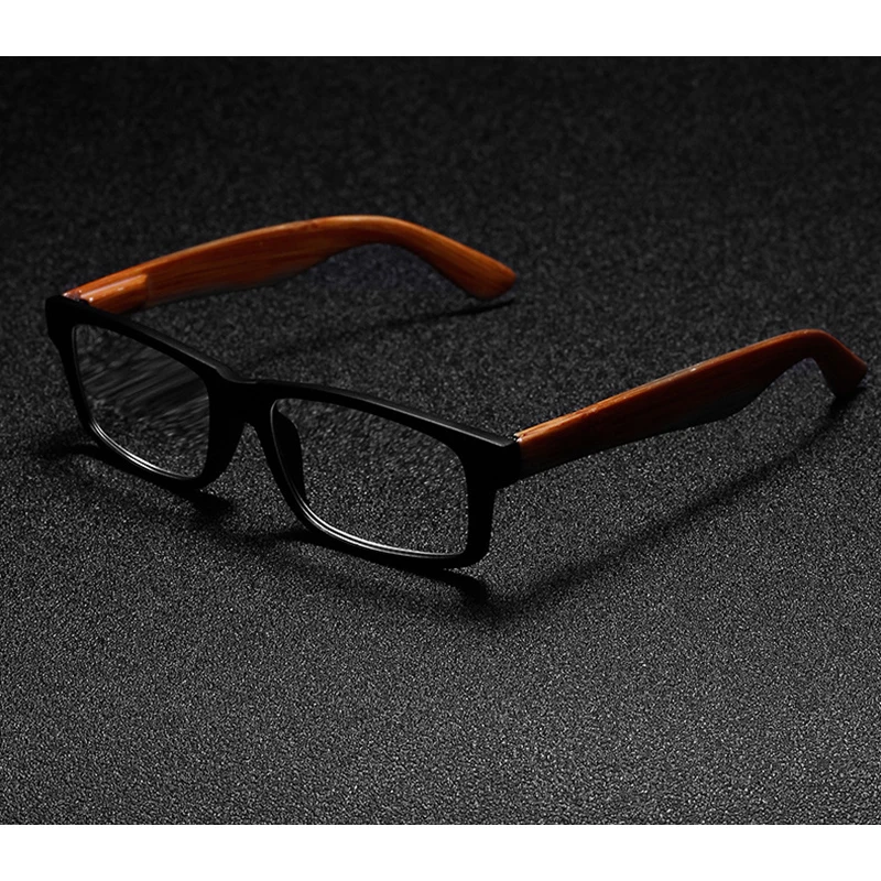 Ретро Модные женские очки для чтения с деревянной печатью Мужские квадратные