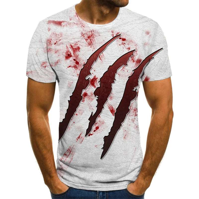 

2021 new 3D paint men's and women's T-shirts cool 3D style pattern 3DT shirt summer trend short sleeves