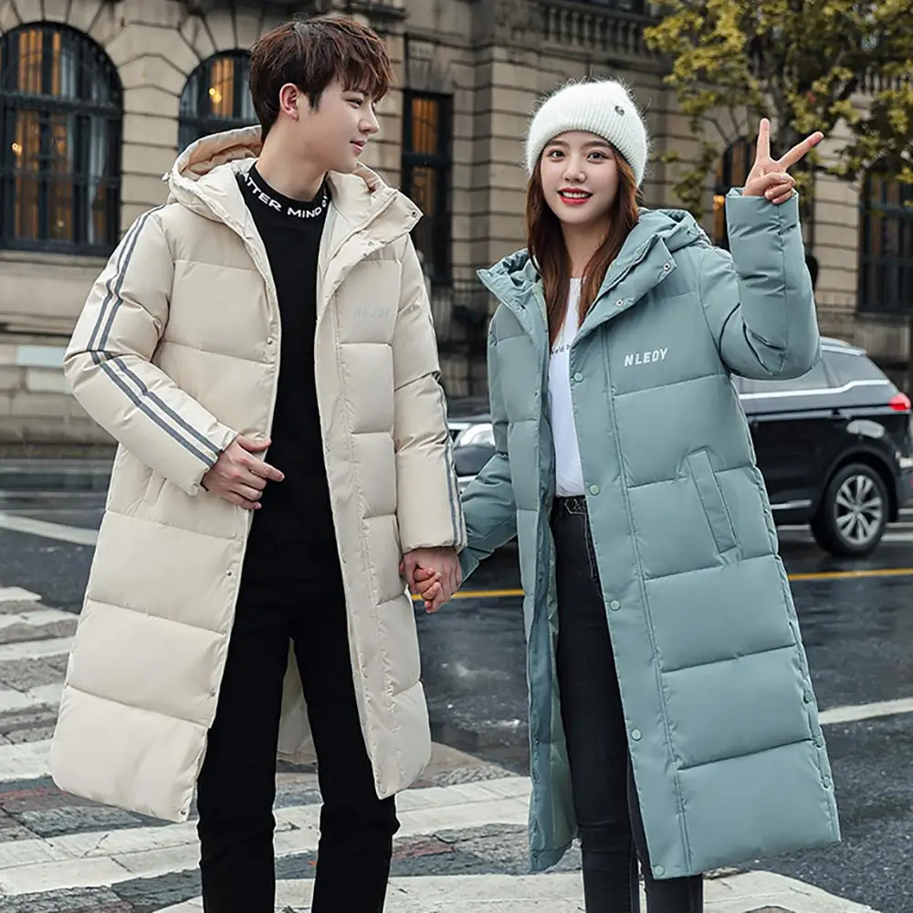 Vielleicht Winter Coat Women Fashion Lovers Winter Jacket Women Cotton Padded Parka Long Outwear Hooded Solid Female Jacket Coat