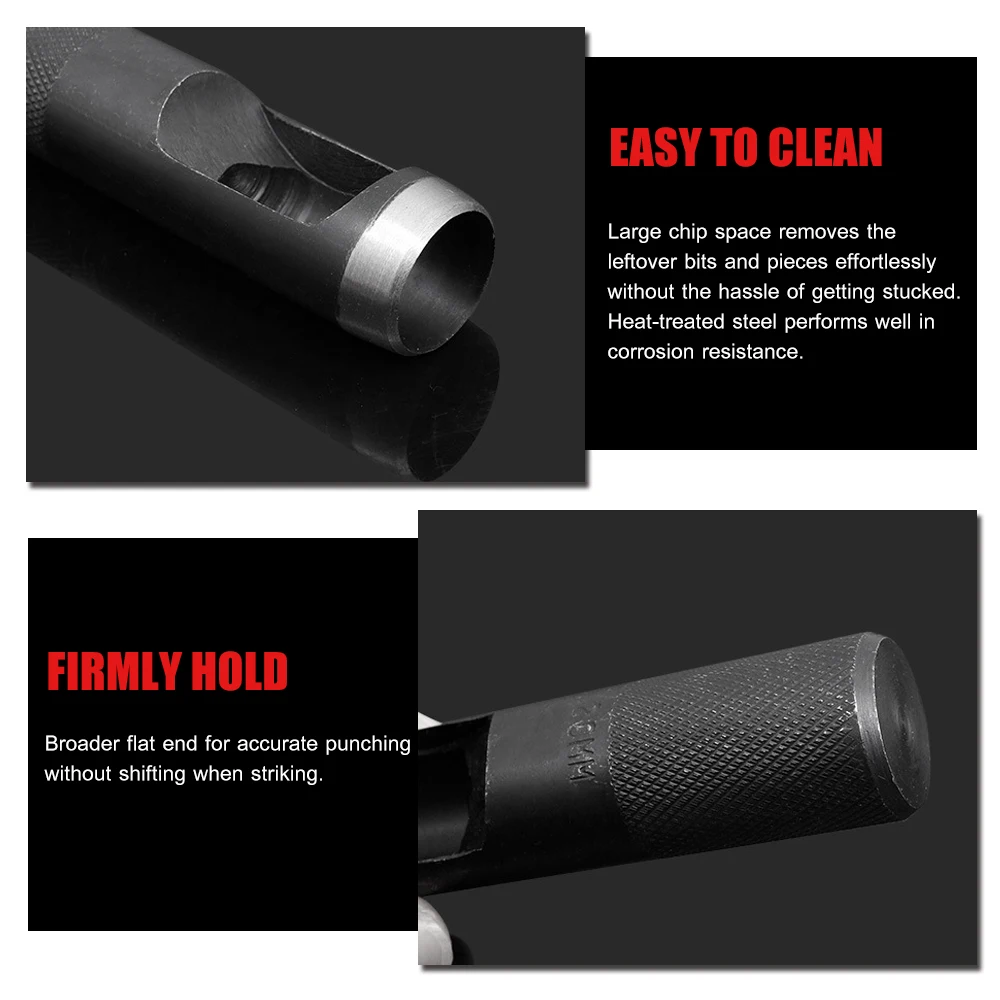 Набор кожаных инструментов 12 шт. набор дыроколов сверхмощный круглый дырокол для