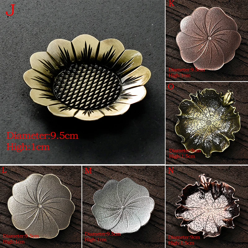 Сплав Медь Чай лотки лягушка лотоса коврики для кофейных чашек термостойкие