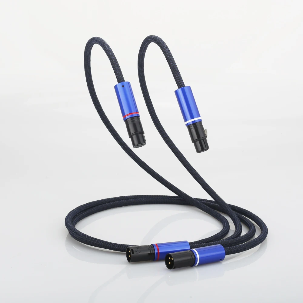 Audiocrast посеребренные балансные XLR аудио Межблочные кабели Мужской Женский кабель