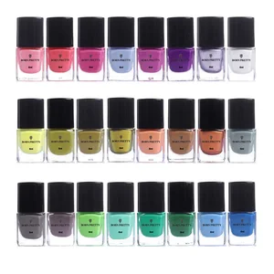 Типсы для маникюра BORN PRETTY, стемпинг ногтей покрытие, белые, красные, черные, серебристые, цветные, для полировки ногтей