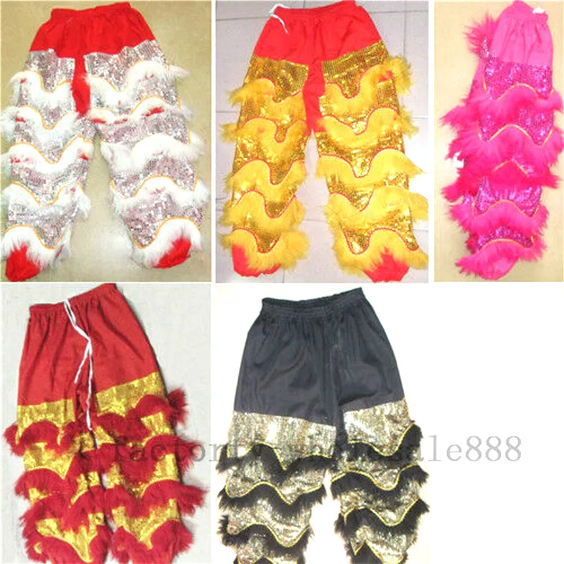 Китайское народное искусство Лев танцевальные брюки взрослые Размер костюм