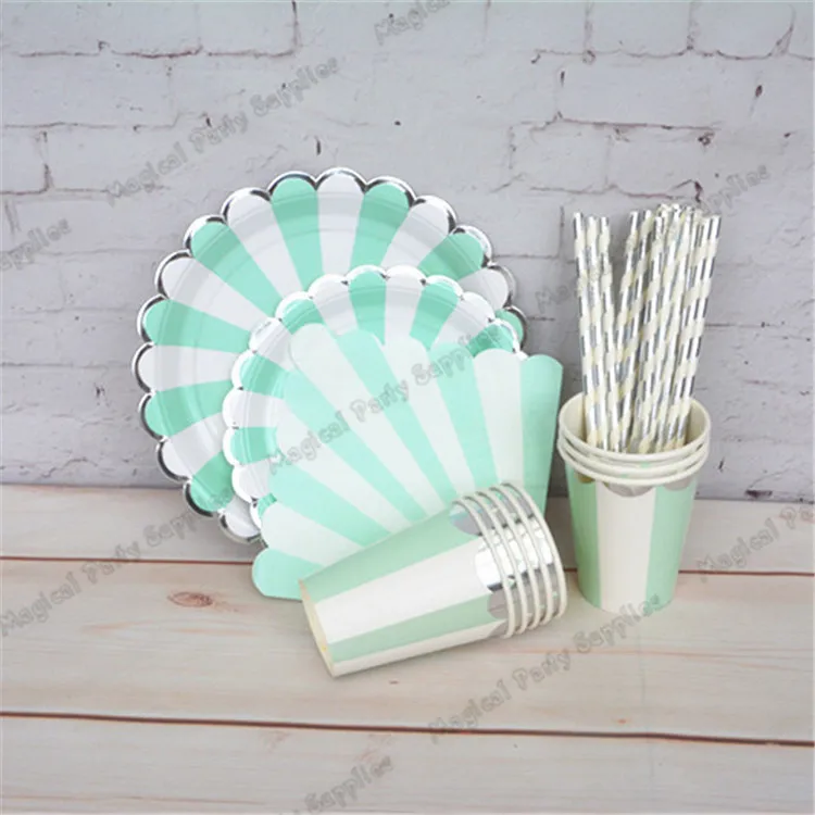 8 комплектов мятно синяя и серебряная фольга|mint blue|decorative decorativedecoration wedding |