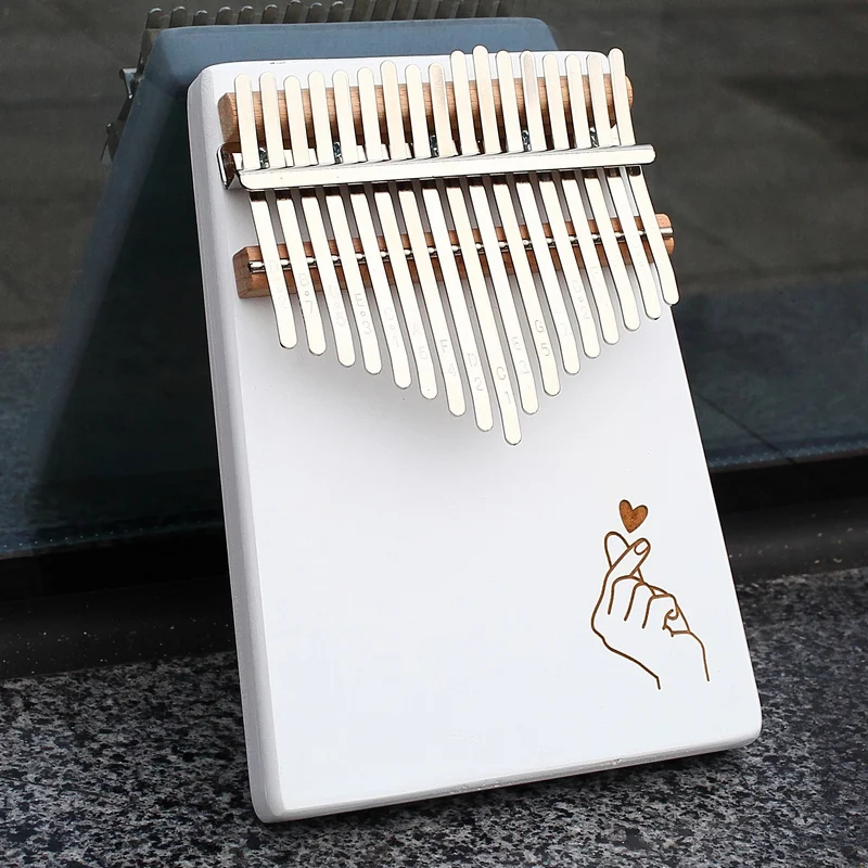 KERUS 17 teclas whit Kalimba pulgar фортепиано изготовленное на деревянной основе